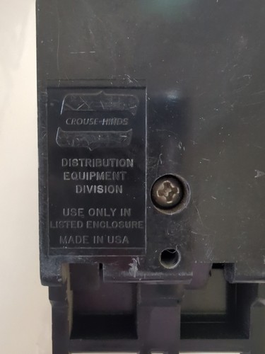 CROUSE HINDS MURRAY MP2125 2 POLI 125 AMP INTERRUTTORE P - Foto 3 di 6