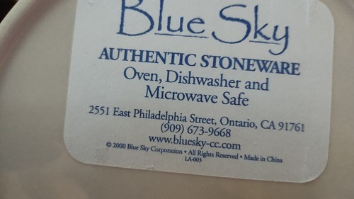 New 3 Pc Blue Sky Stoneware Canister Set Plus 1~ 1999-2000 Fontana CA - Picture 15 of 16