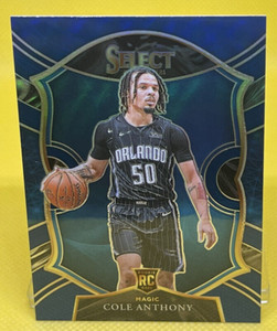 Cole Anthony 2020-21 Panini Select Concourse #75 RC  Blue Prizm Orlando Magic