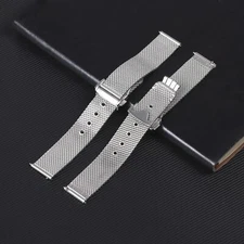 High-grade Brushed Stainless Steel Watch Strap Milanese 20mm Fit OMEGA SEAMASTER