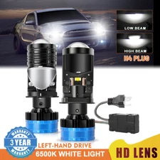 H4 9003 80000LM LED Headlight Bulbs Kit Super White High Low Beam w/ Projector