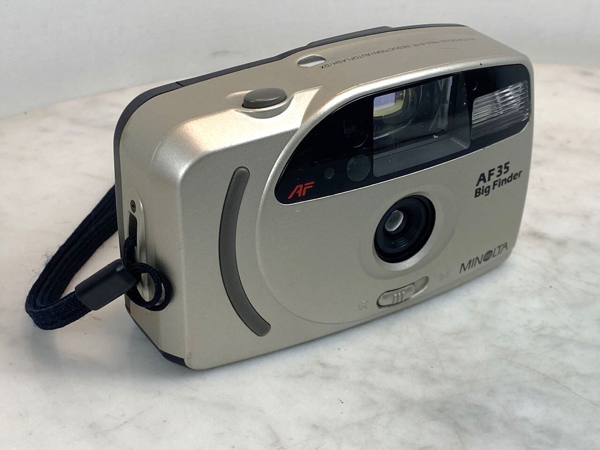 MINOLTA AF 35 Big Finder Point & Shoot Camera. 35mm Film WORKS | eBay