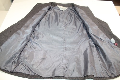 Rare Vintage DVF Diane Von Furstenberg Wool Blend Blazer Gray Jacket Size 8 - Bild 3 von 6