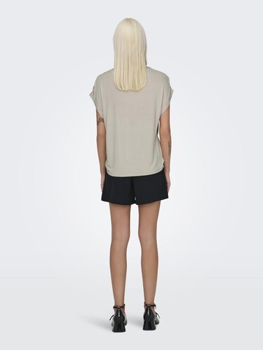 Camisa Brillante de Mujer ONLY con Aspecto de Seda Silky Top Manga Corta Blusa - Imagen 23 de 35