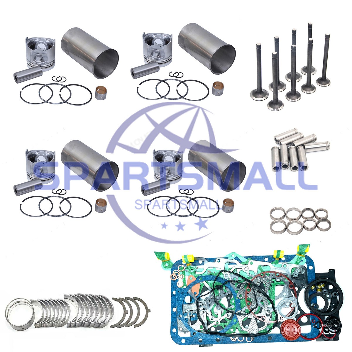 Engine Rebuild Kit For Komatsu 4D88E-5KFD Engine SK818-5 Skid Steer Loader