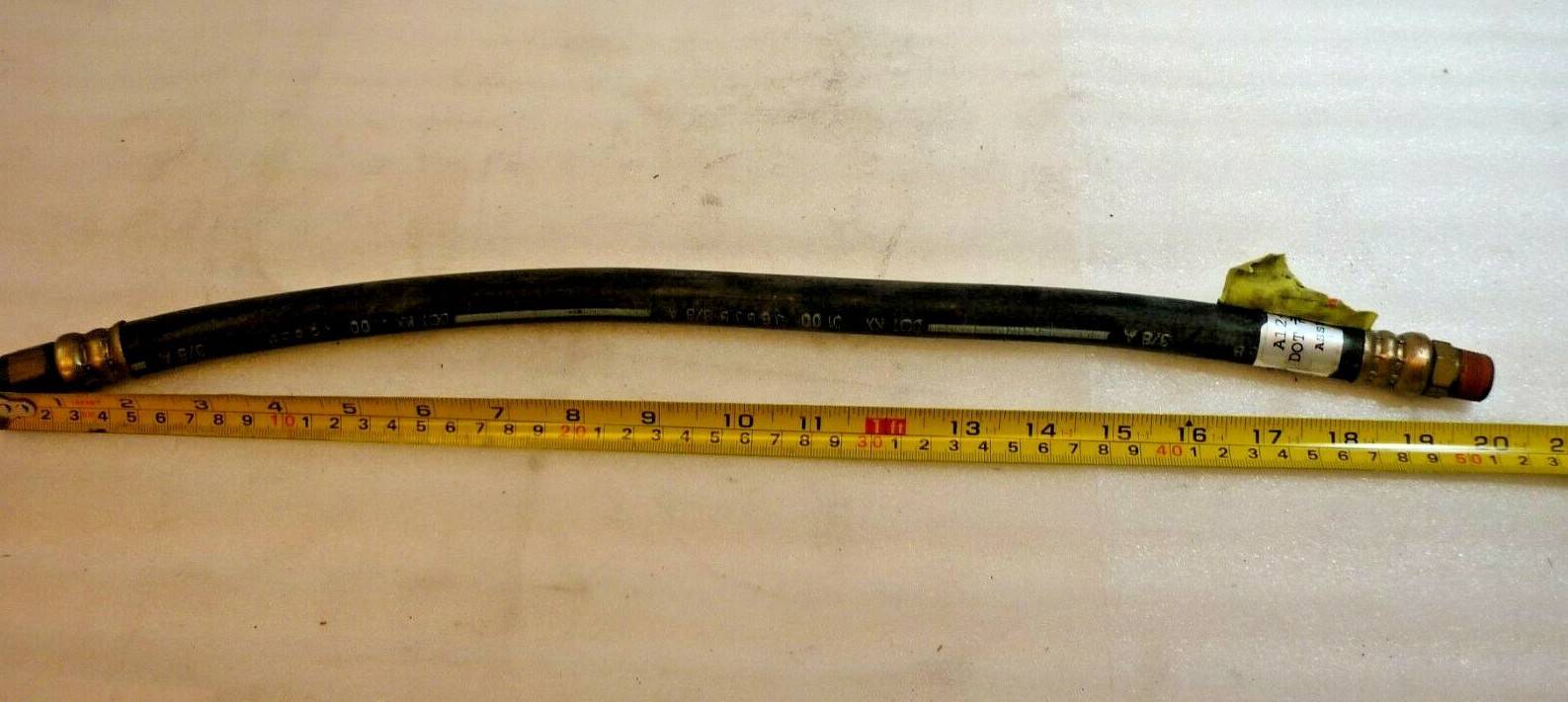 Parker 2736 Air Brake Hose 3/8 SAE 225 PSI 20" in Length, pn 2736 eBay