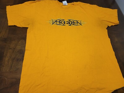 Vtg WWE TAZZ ''The Mood is about to Change'' orange shirt Sz XL