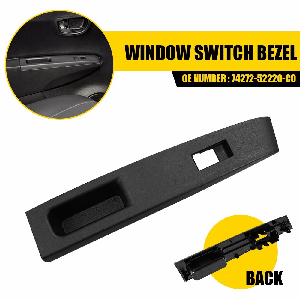 Rear Left Door Window Switch Bezel Trim Panel Cover For Toyota Yaris 2012-2014 S