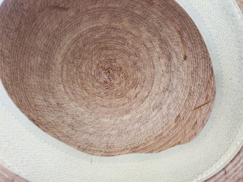 Women's TULA Hand Woven Straw Sun Hat Black Band Austin Texas Made in Mexico - Picture 13 of 21
