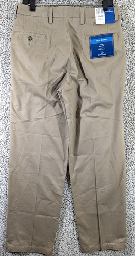 NEW Dockers True Chino Pleated Pants Men's 32x32 Relaxed Fit Khaki Beige - Picture 5 of 7