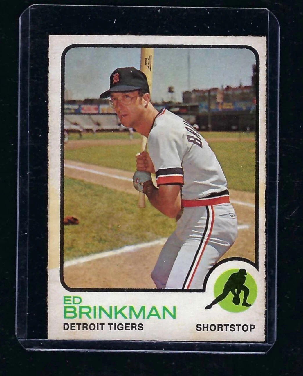 1973 O-Pee-Chee, OPC, #5 Ed Brinkman, Detroit Tigers, EX!