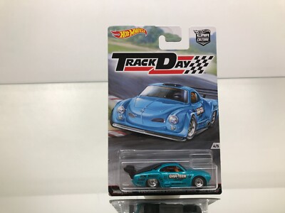 HOT WHEELS DJF96 VW KARMANN GHIA TRACK DAY -AQUA 3inch- GOOD IN BLISTER - A003
