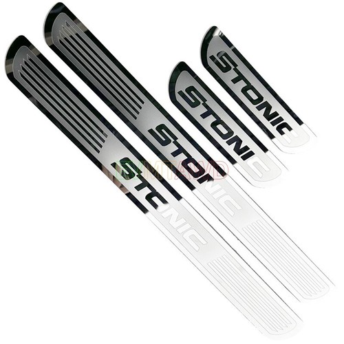 Accesorios para Kia Stonic 2025 cromo fino acero inoxidable listones de entrada listones de protección - Imagen 3 de 7