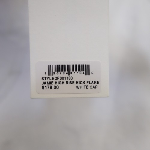 Vineyard Vines Womens White High Rise Kick Flare Raw Hem Denim Jeans Sz 34 x 26 - Picture 6 of 7