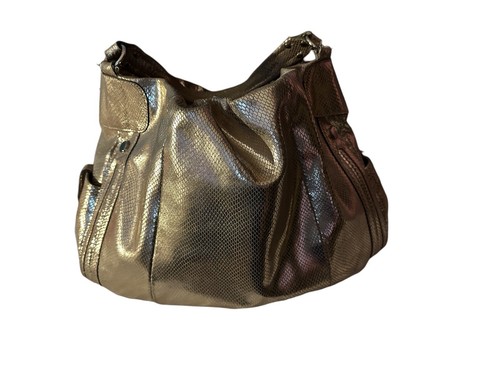 Hype Gold große Schlangenleder-Schultertasche EUC! - Bild 8 von 14