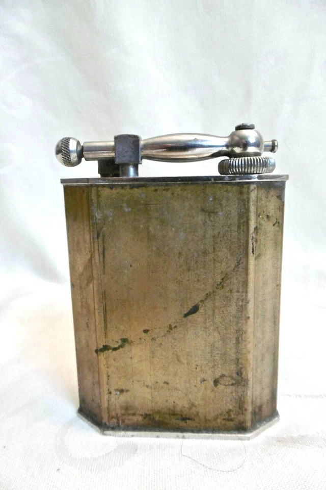 GRAND BRIQUET À ESSENCE ANCIEN "SYLVA" AVEC ESTAMPILLE "MINISTÈRE DES FINANCES" - Photo 3/4