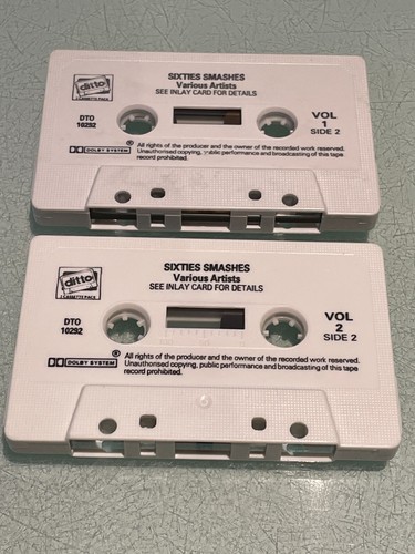 Sixties Smashes - Double Cassette Tape Album - 20 Great 60's Tracks - Ditto - Picture 5 of 5