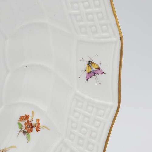Meissen Neu Brandenstein flowers & insects 9 5/8" Plate 1st Quality #5 - Picture 10 of 17