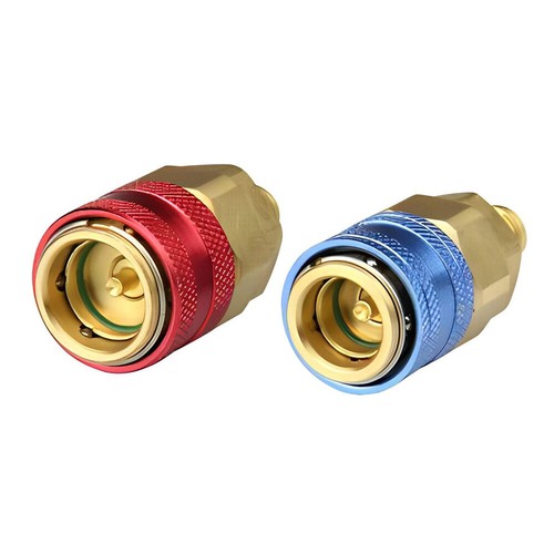 A/C R134a Quick Coupler Adapter Car High & Low Side HVAC SAE Male Flare Fitting - Picture 8 of 11