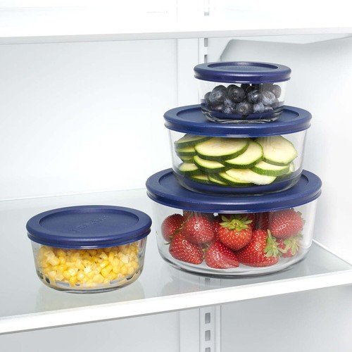 4-Pc Glass Food Storage Containers Not Stain/absorb Odor Microwave-safe W/ Lid - Bild 8 von 11