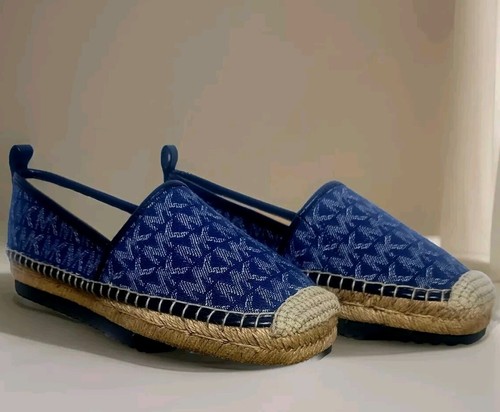 NEW! MICHAEL Michael Kors Women's Lenny Espadrille Navy Denim, Size: 5.5 M - Picture 7 of 8