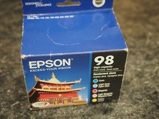 Genuine Epson 98 Five Pack T098920 High Capacity Ink Cartridges Date: 2016