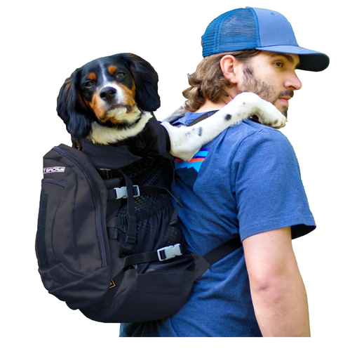 K9 Sport Sack Plus 2 Black Dog Carrier Adjustable Backpack Size Large