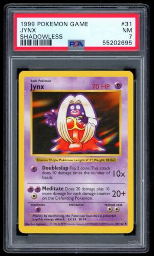 POKEMON - PSA 7 - Jynx 31/102 - BASE SET SHADOWLESS - GRADED CARD - Picture 1 of 2