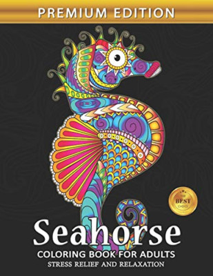 Seahorse Coloring Book for Adults: Sea Creatures Ocean  - Italian Language Paper
