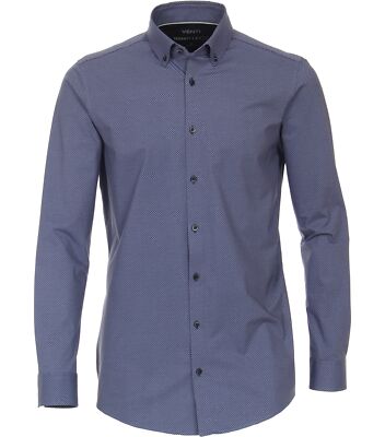VENTI Klassisches Hemd Print Body Fit