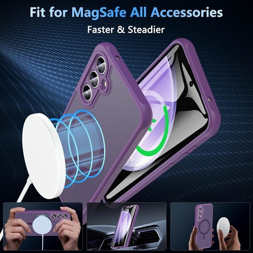 For Samsung Galaxy S24 FE Case with Screen Protector Mag Safe Shockproof Cover - Picture 39 of 43