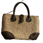 Dorfman Pacific Scala Western Style Collection Natural Straw Handbag 16x10x4