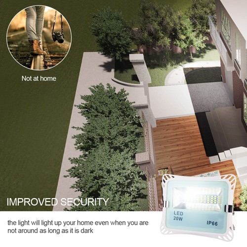10W/20W LED Sensor Flood Lights Dusk to Dawn Outdoor Landscape Garden Yard Lamps - Bild 7 von 15