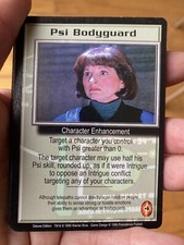 PSI BODYGUARD DELUXE EDITION 1998 BABYLON 5 CCG COLLECTORS CARD NEAR MINT