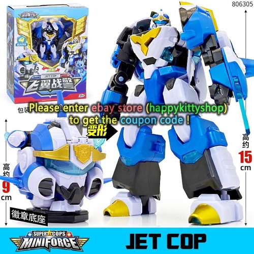 MINIFORCE Super Cops Power Police Ranger TRANS HEAD Transformer Robot Figure Toy - Picture 53 of 74
