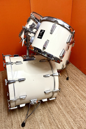 Vintage 1986 Sonor Lite Shellset 22,12,13,16 Creme White - Bild 13 von 23