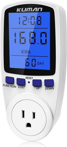 Kuman Electricity Usage Monitor Plug Power Meter Energy Watt Voltage Amps Meter - Picture 11 of 11