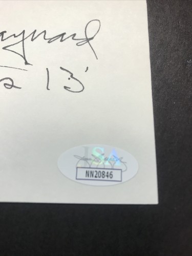 DON MAYNARD SIGNED INDEX CARD 3X5 Inscription “N.Y. Jets 13’. “ JSA CERTIFIED - Picture 3 of 6