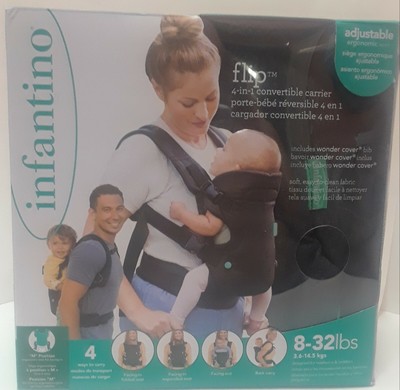 Infantino Flip 4 In 1 Convertible Carrier Black Ebay