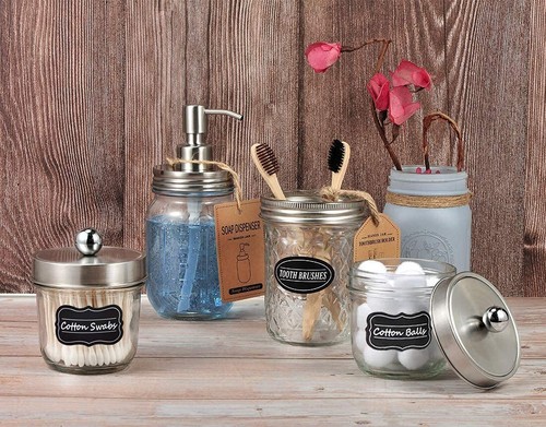 2 Pack Stainless Steel Mason Jar Liquid Soap Dispenser Lid for Kitchen Bathroom - Picture 4 of 7