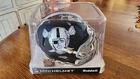 Tim Brown Raiders Signed Mini Helmet Rare Matte Black Beckett Witness