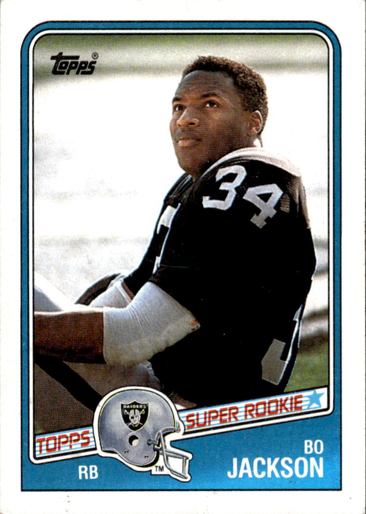 1988 TOPPS BO JACKSON 327 NRMT STAR ROOKIE RC FOOTBALL LOS ANGELES RAIDERS