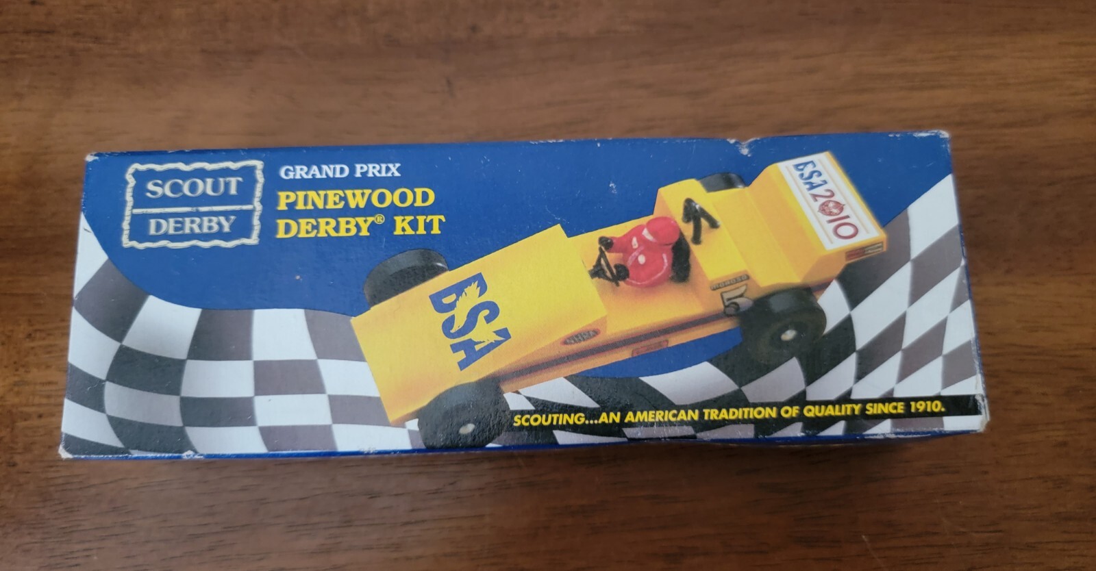 Cub Scout Boy Scout Grand Prix Pinewood Derby Kit BSA 2010 Copyright 1996. New! eBay