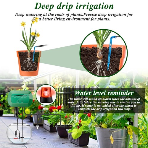 Solar Bewässerungssystem Pflanzen Wasserspender Bewässerung Pumpe Gewächshaus DE - Bild 15 von 17