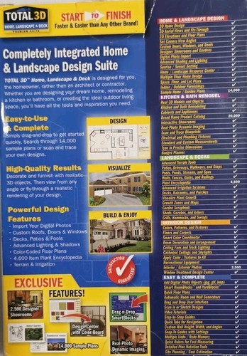 Total 3D Home, Landscape & Deck - Premium Suite PC Software Design - Bild 9 von 9