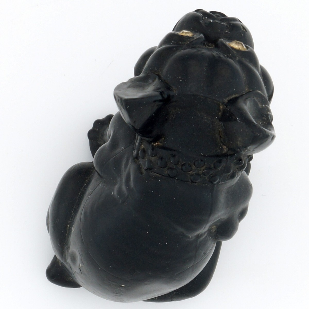 Vintage Westmoreland Black Glass French Bulldog Figurine | eBay