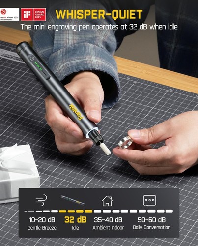 Fanttik F2 Master Mini Rotary Tool Kit 4V, 25000RPM, 35pcs, for DIY/Sand/Drill - Picture 6 of 9