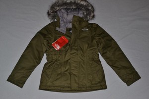 The North Face Kids Girls Greenland Down Parka Xl 18 Olive Green Authentic Ebay