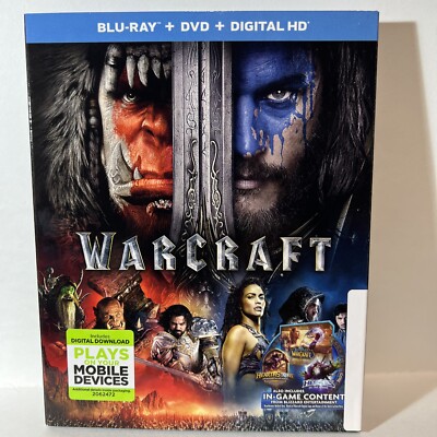 Warcraft (Blu-ray/DVD combo, 2016) - Open Item