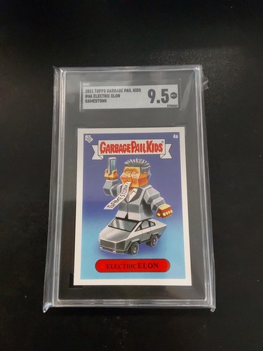 Topps 2021 GPK GameStonk elektrischer Elon bewertet 9,5 SGC Mülleimer Kinder Moschus - Bild 2 von 2